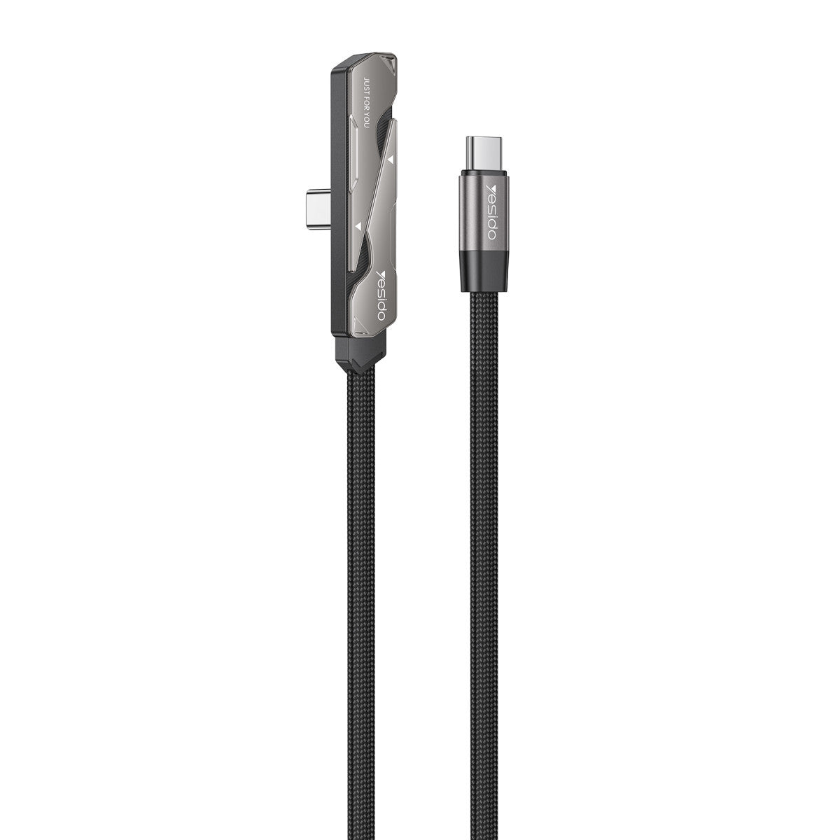 Yesido CA207 60W Type-C to Type-C Standlı Örgülü Hızlı Şarj ve Data Kablosu