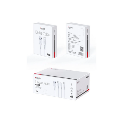 Yesido CA71 1M 2A Usb to Lightning Hızlı Şarj Kablosu - Beyaz
