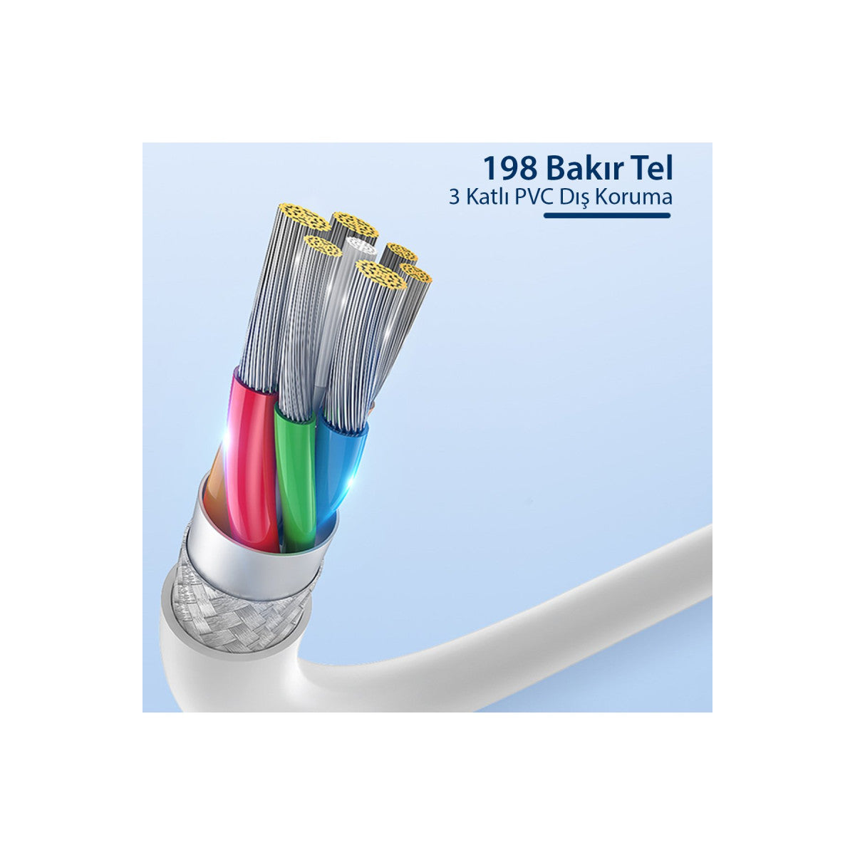 Yesido CA71 1M 2A Usb to Lightning Hızlı Şarj Kablosu