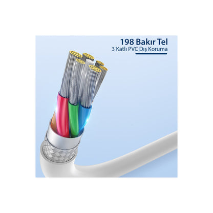 Yesido CA71 1M 2A Usb to Lightning Hızlı Şarj Kablosu