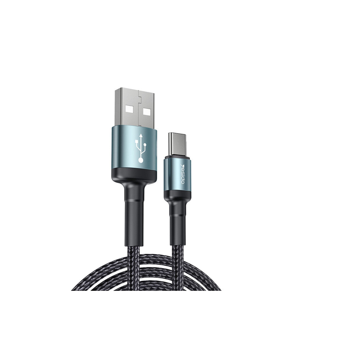 Yesido CA74 1.2M 2.4A Hasırlı Usb to Type-C Hızlı Şarj Kablosu