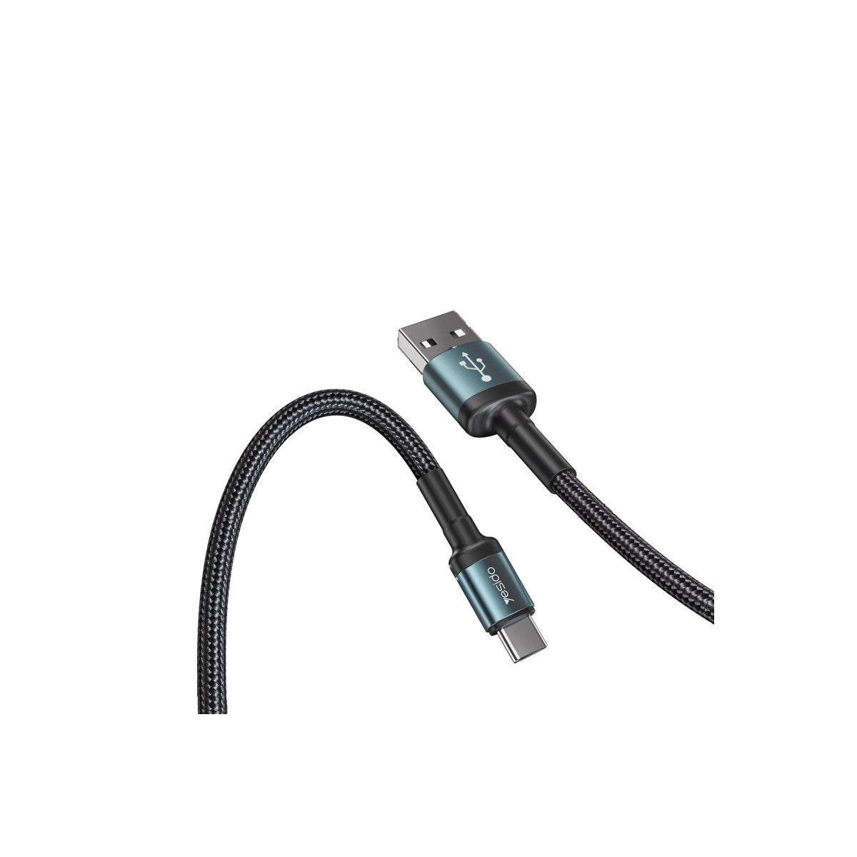 Yesido CA75 2M 2.4A Hasırlı Usb to Lightning Hızlı Şarj Kablosu