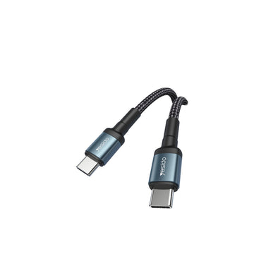 Yesido CA78 1.2M 60W Hasırlı Type-C to Type-C PD Hızlı Şarj Kablosu