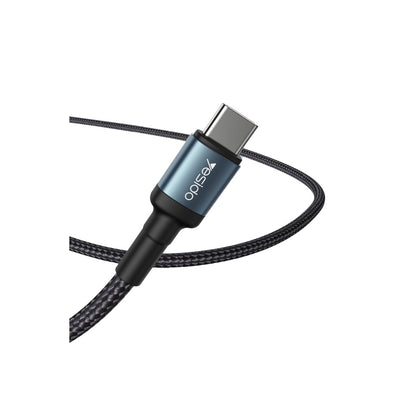 Yesido CA78 1.2M 60W Hasırlı Type-C to Type-C PD Hızlı Şarj Kablosu