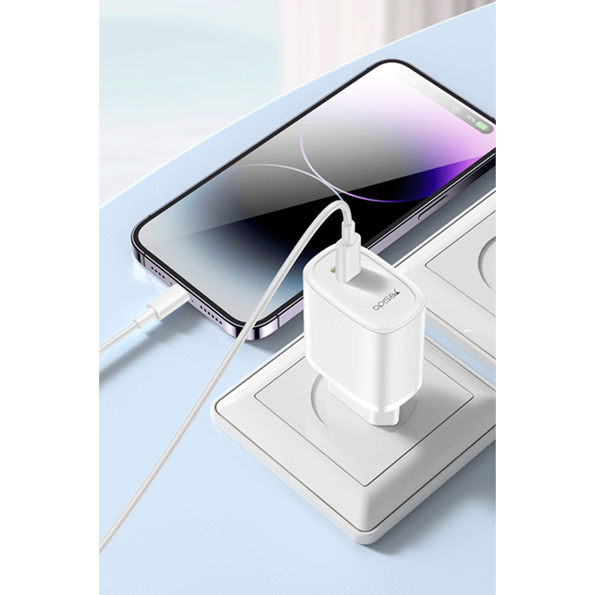 Yesido CG10 5in1 12W Şarj Aleti Kablo Powerbank Flash Bellek Airpods Set