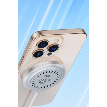 Yesido DS24 1M Type-C Kablo 15W Kablosuz Şarj Aleti - Beyaz