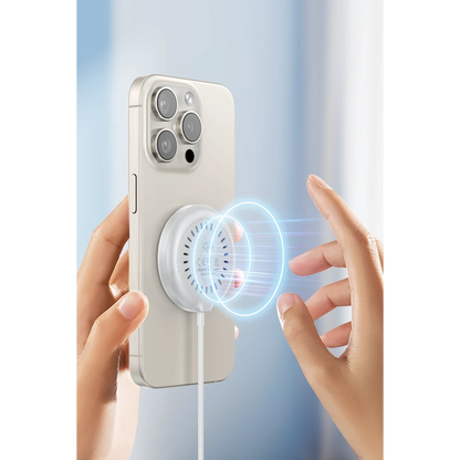 Yesido DS24 1M Type-C Kablo 15W Kablosuz Şarj Aleti - Beyaz