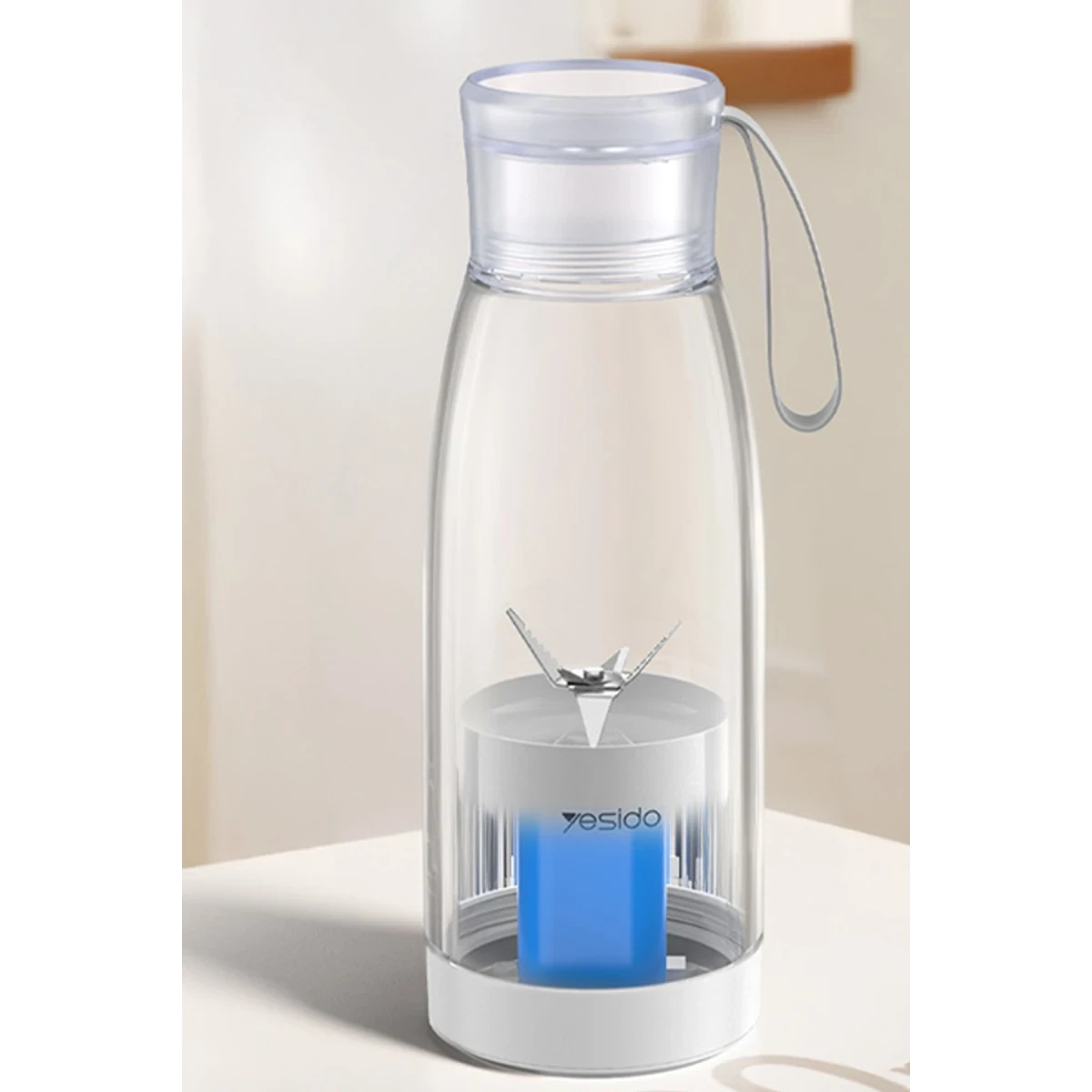 Yesido EC17 80W 18.500 RPM Hızında Şarjlı Taşınabilir Blender - Beyaz
