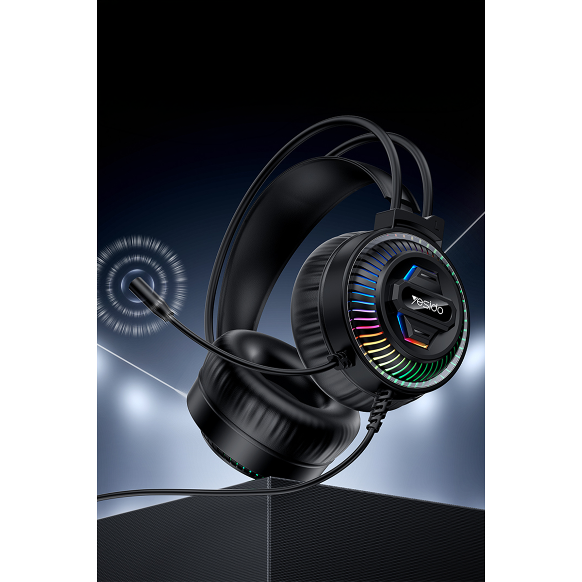 Yesido EK06 RGB Işıklı Mikrofonlu Kablolu Oyuncu Kulaklığı
