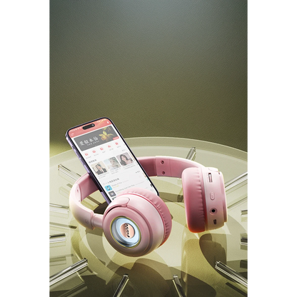 Yesido EP06 BT 5.3 400 mAh Bataryalı Çocuklar İçin Kafaüstü Kablosuz Kulaklık - Pembe