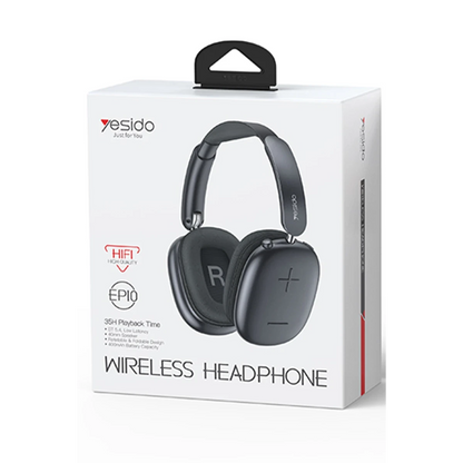 Yesido EP10 BT 5.4 USB-C Şarj Destekli Kafaüstü Bluetooth Kulaklık – Siyah