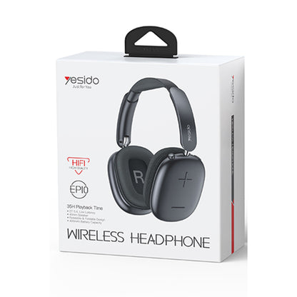 Yesido EP10 BT 5.4 USB-C Şarj Destekli Kafaüstü Bluetooth Kulaklık – Siyah