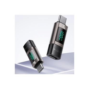 Yesido GS24 Type-C to Type-C 100W Dijital Ekranlı Dönüştürücü - Siyah