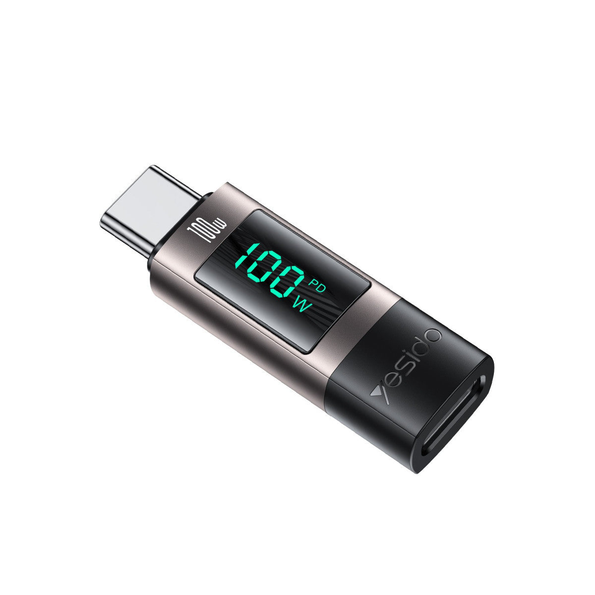 Yesido GS24 Type-C to Type-C 100W Dijital Ekranlı Dönüştürücü