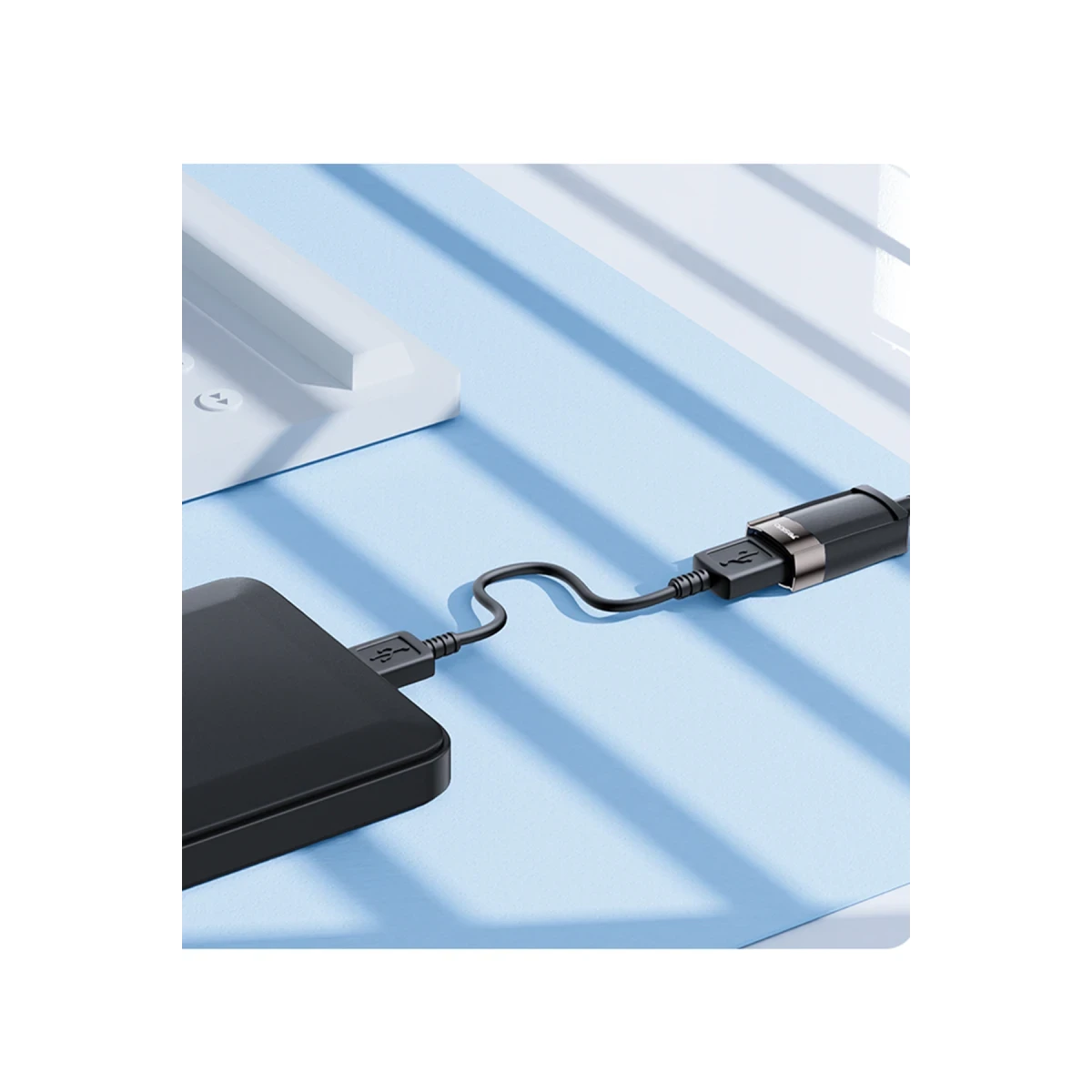 Yesido GS26 1.5M USB to Dişi USB 480 Mbps Data Aktarım Hızlı Dönüştürücü Kablo - Siyah