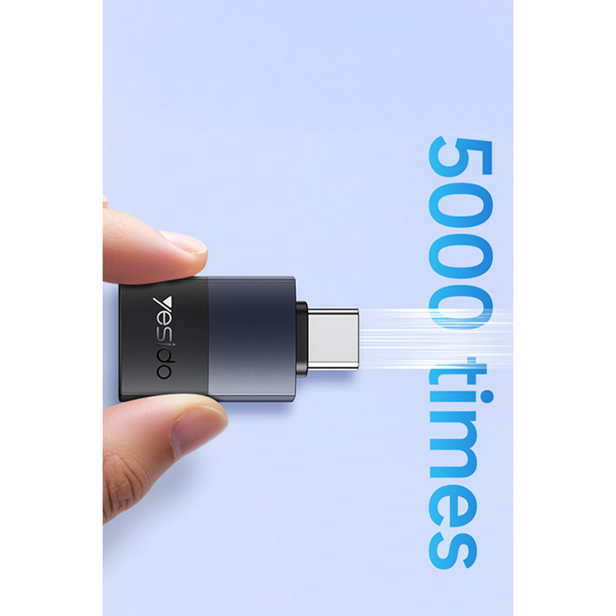 Yesido GS31 Type-C to USB 3.0 5 GB/S Data ve 18W Hızlı Şarj Destekli OTG Dönüştürücü