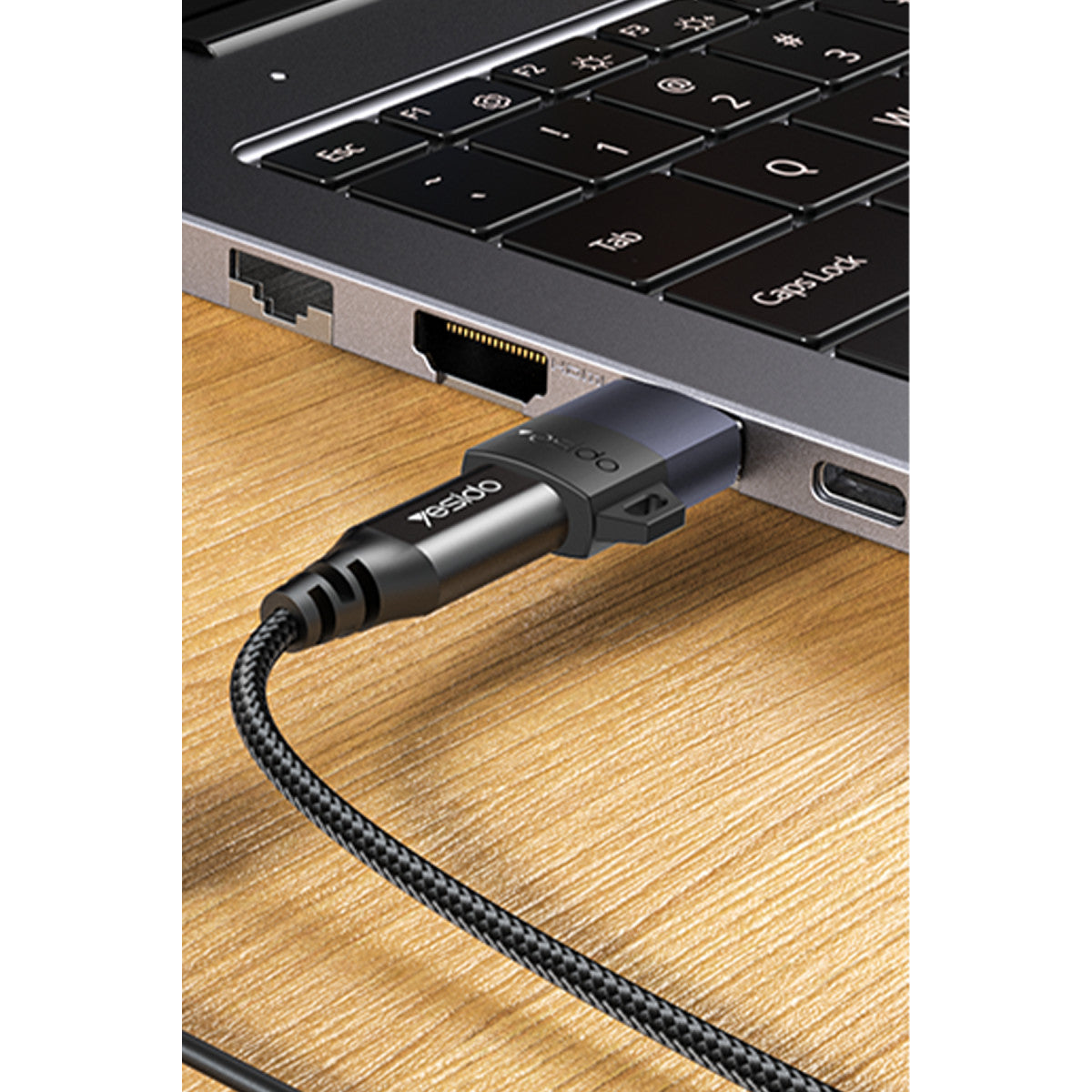 Yesido GS34 USB to Type-C 480 Mbps Data ve 18W Hızlı Şarj Destekli OTG Dönüştürücü