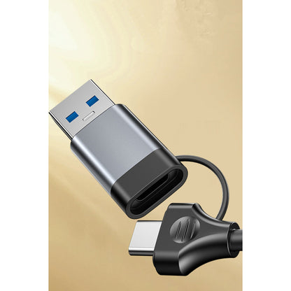 Yesido HB20 5in1 1 Adet USB 3.0 / 2 Adet Usb 2.0 / 1 Adet 100W Type-C Çıkışlı Usb ve Type-C Girişli Hub Dönüştürücü