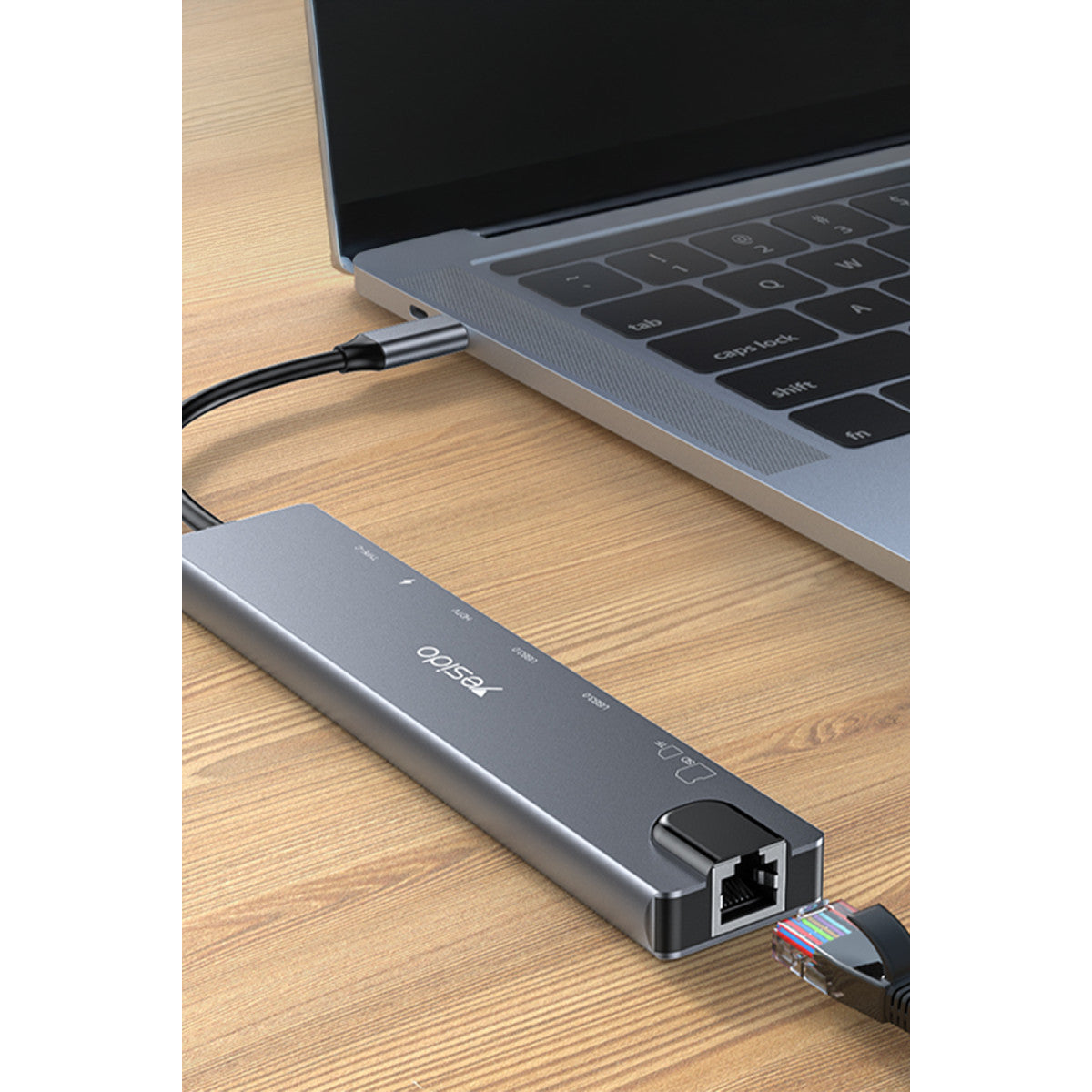 Yesido HB27 8in1 100W PD 1 GBPS Ethernet 4K Hub Dönüştürücü