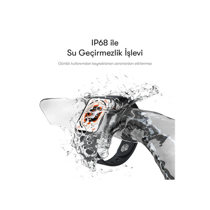 Yesido IO18 1.89 inç IP68 Su Geçirmez Konuşmalı Akıllı Saat - Siyah