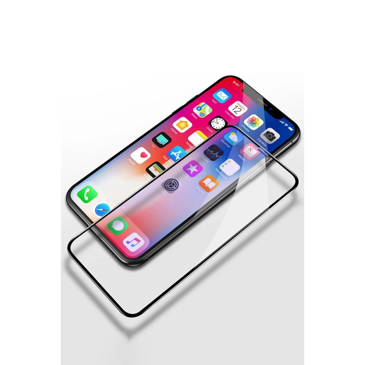 Yesido Apple iPhone 12 Pro Max TG12 5D Cam Ekran Koruyucu - Siyah
