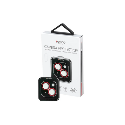 Yesido Apple iPhone 13 WB27 Metal Kamera Lens - Kırmızı