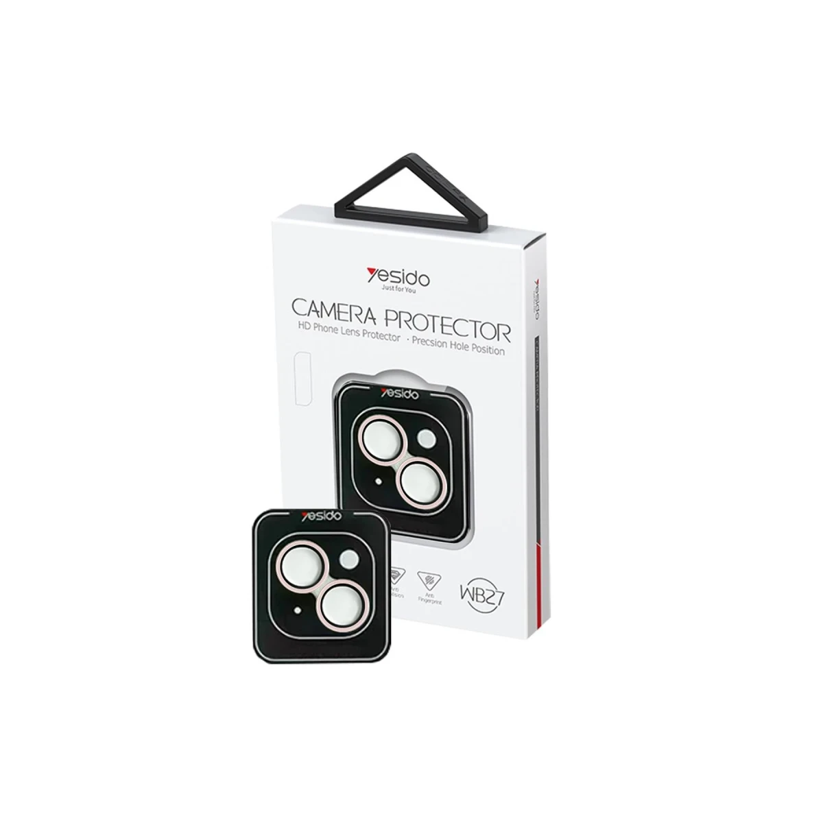 Yesido Apple iPhone 13 WB27 Metal Kamera Lens - Pembe