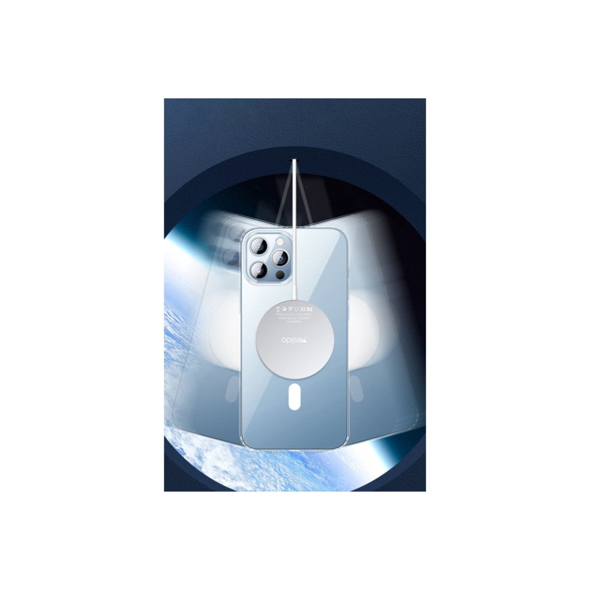 Yesido Apple iPhone 14 Pro Max PC03 Ace Şeffaf Magsafe Kapak