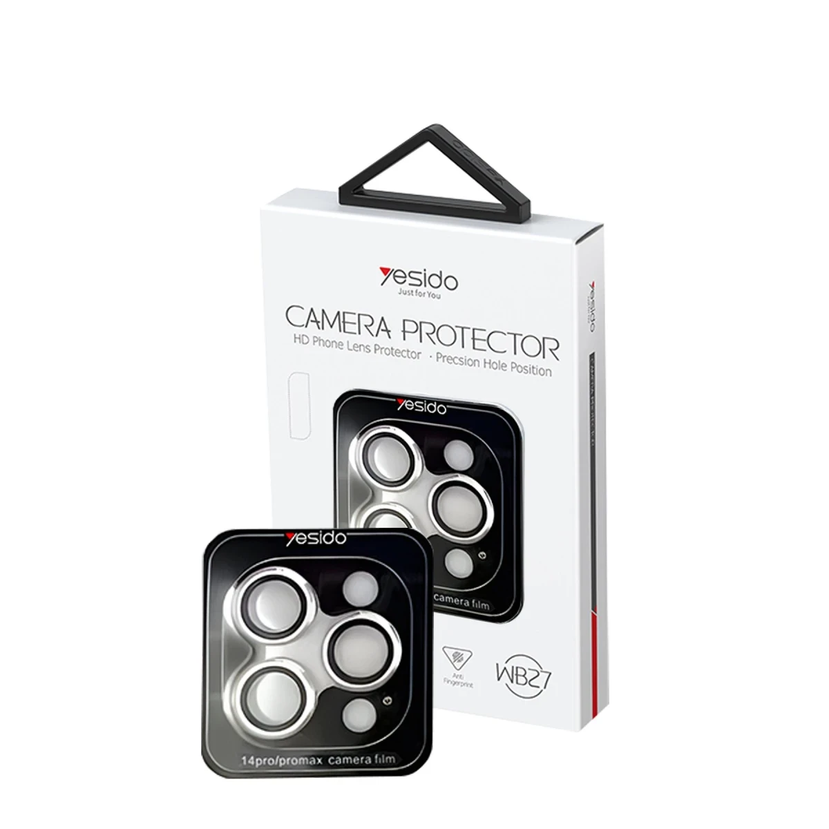 Yesido Apple iPhone 14 Pro Max WB27 Metal Kamera Lens - Derin Mor