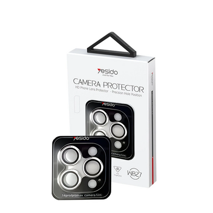 Yesido Apple iPhone 14 Pro Max WB27 Metal Kamera Lens - Derin Mor