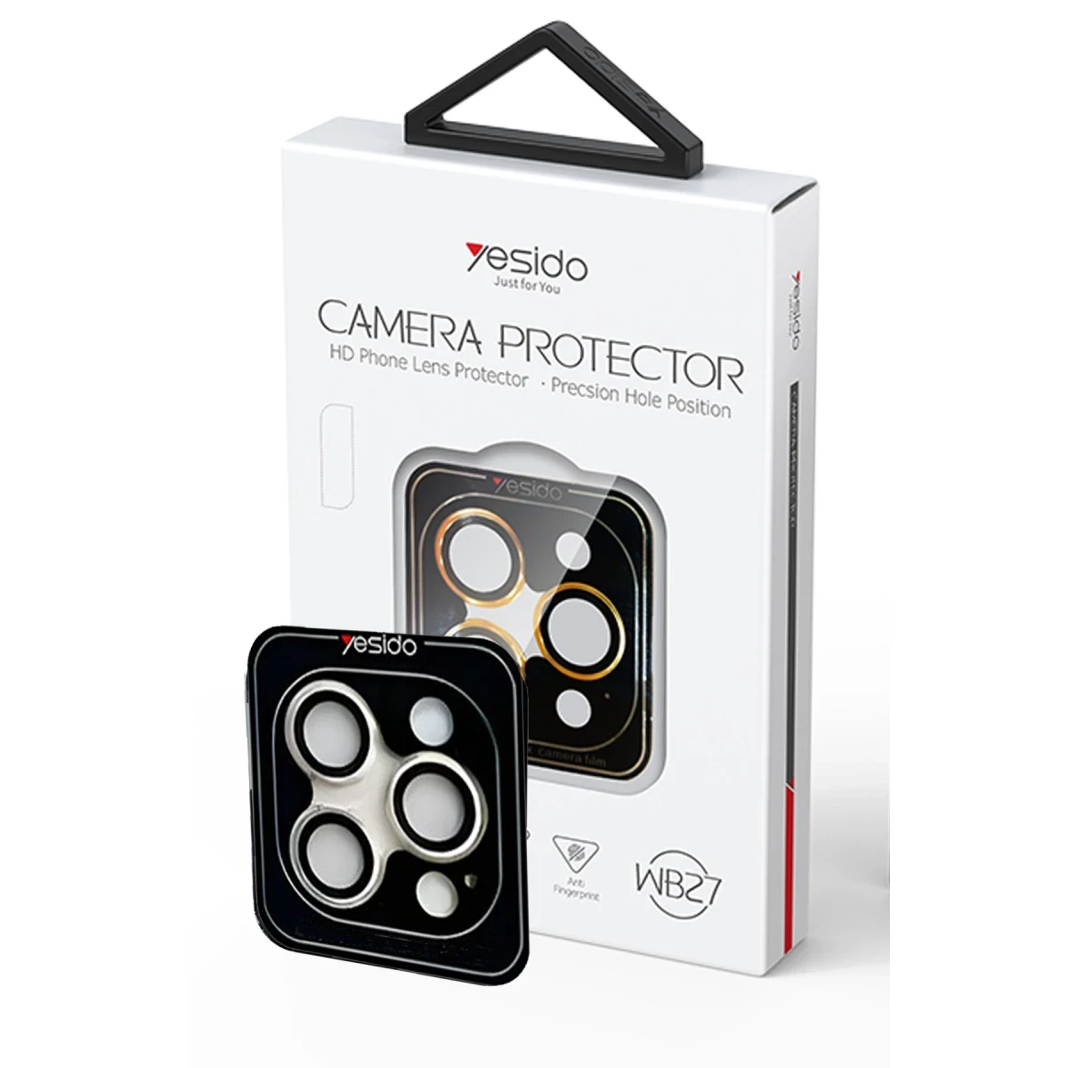 Yesido Apple iPhone 14 Pro Max WB27 Metal Kamera Lens - Gold