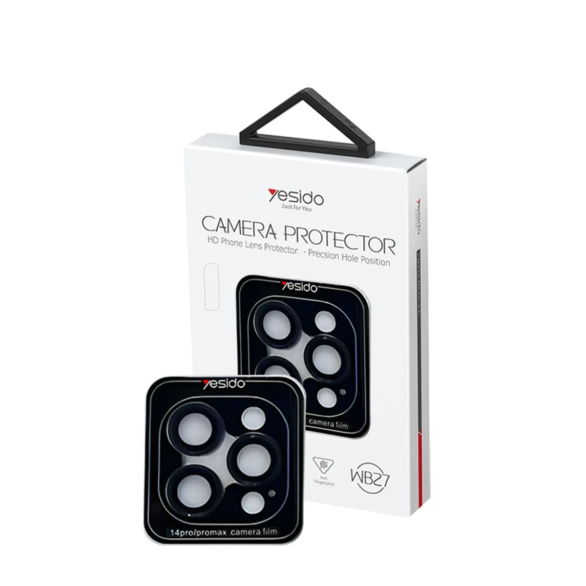 Yesido Apple iPhone 14 Pro Max WB27 Metal Kamera Lens - Siyah