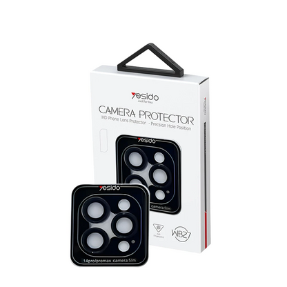 Yesido Apple iPhone 14 Pro Max WB27 Metal Kamera Lens - Siyah