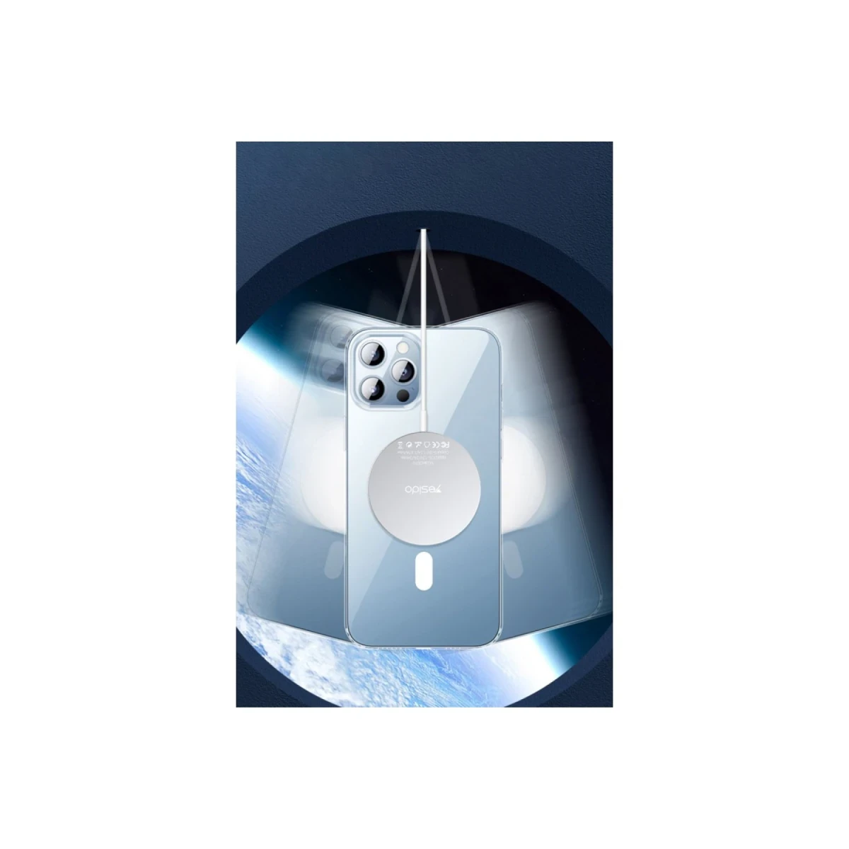 Yesido Apple iPhone 14 Pro PC03 Ace Şeffaf Magsafe Kapak - Şeffaf