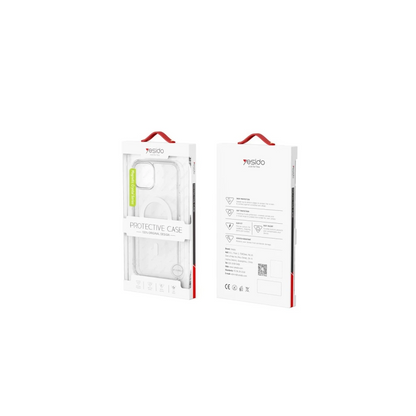 Yesido Apple iPhone 14 Pro PC03 Ace Şeffaf Magsafe Kapak - Şeffaf