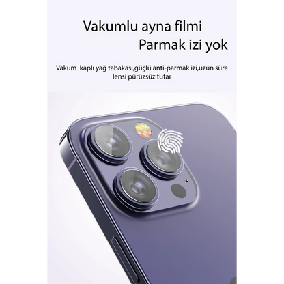 Yesido Apple iPhone 14 WB27 Metal Kamera Lens - Gümüş