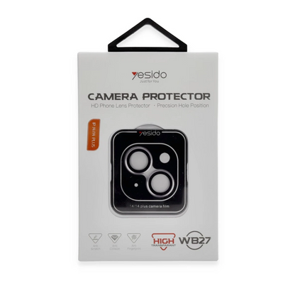Yesido Apple iPhone 14 WB27 Metal Kamera Lens - Lila
