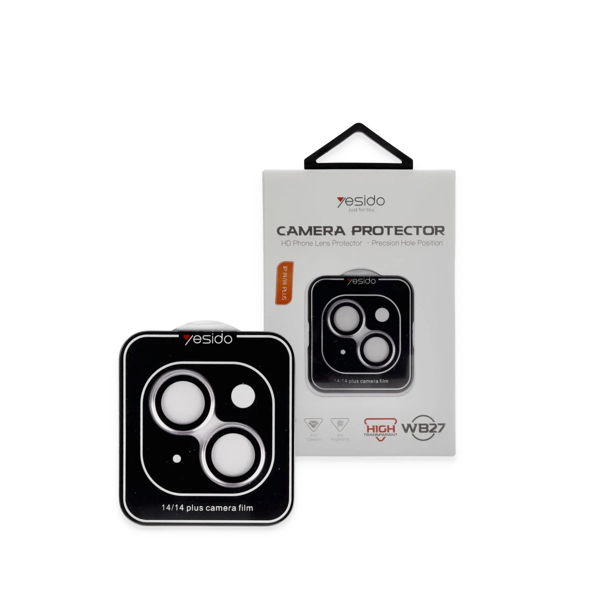 Yesido Apple iPhone 14 WB27 Metal Kamera Lens - Lila