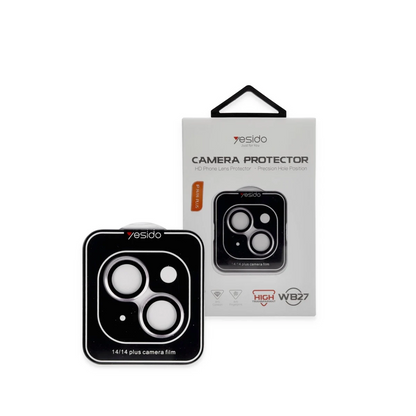 Yesido Apple iPhone 14 WB27 Metal Kamera Lens - Lila