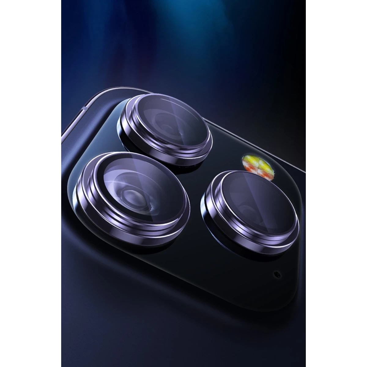 Yesido Apple iPhone 14 WB27 Metal Kamera Lens - Siyah