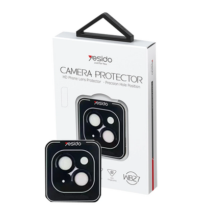 Yesido Apple iPhone 14 WB27 Metal Kamera Lens - Siyah