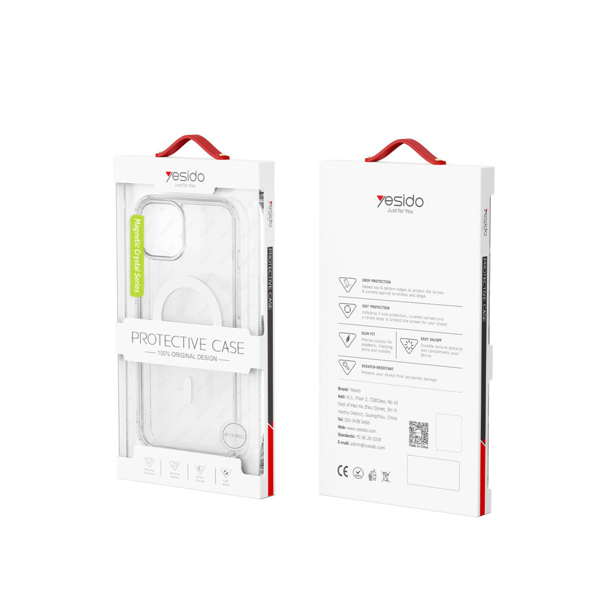 Yesido Apple iPhone 15 Pro PC03 Ace Şeffaf Magsafe Kapak