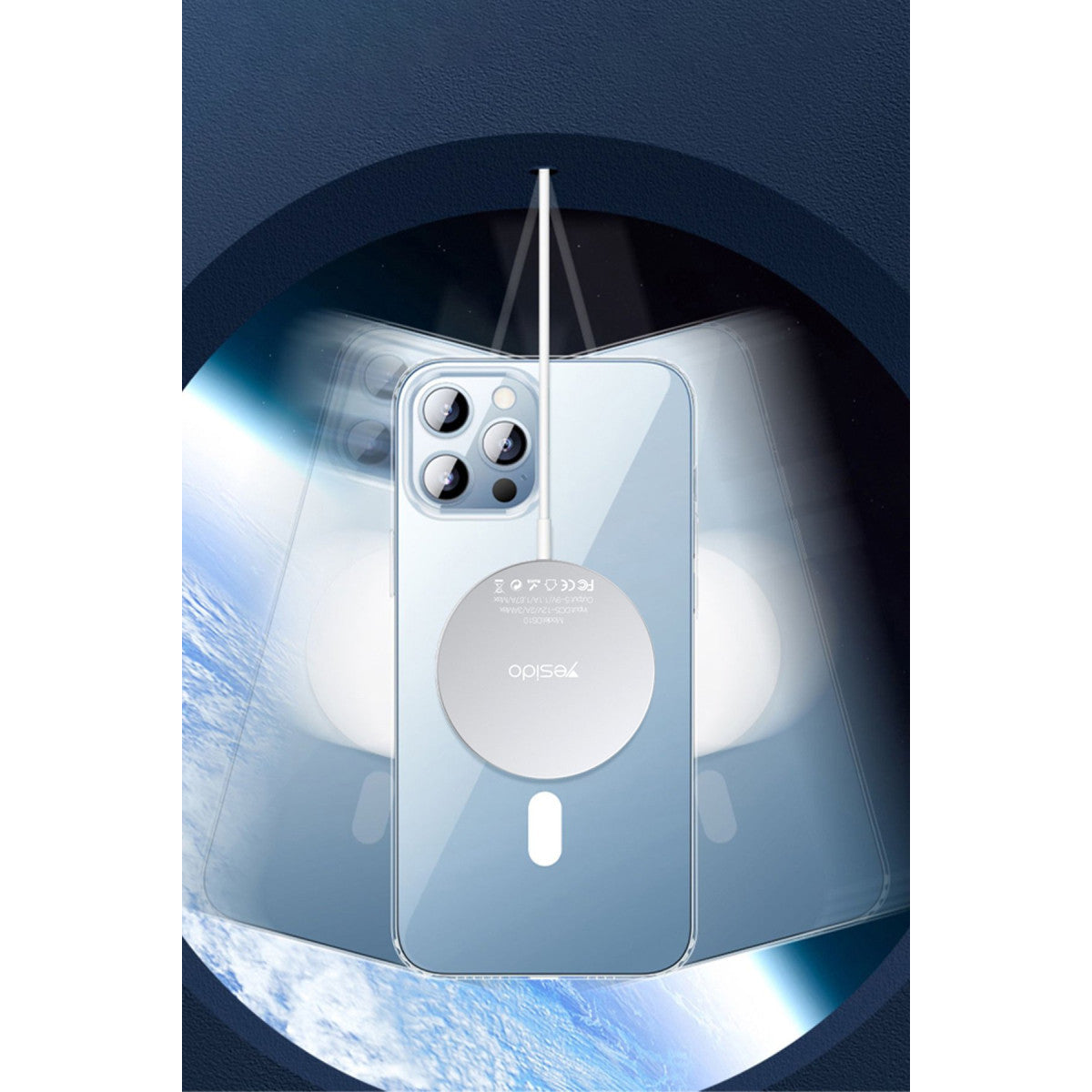 Yesido Apple iPhone 15 Pro PC03 Ace Şeffaf Magsafe Kapak