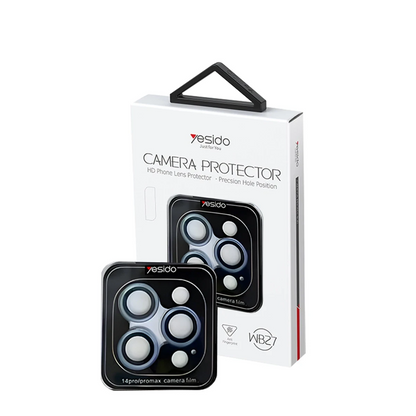 Yesido Apple iPhone 15 Pro WB27 Metal Kamera Lens - Lacivert