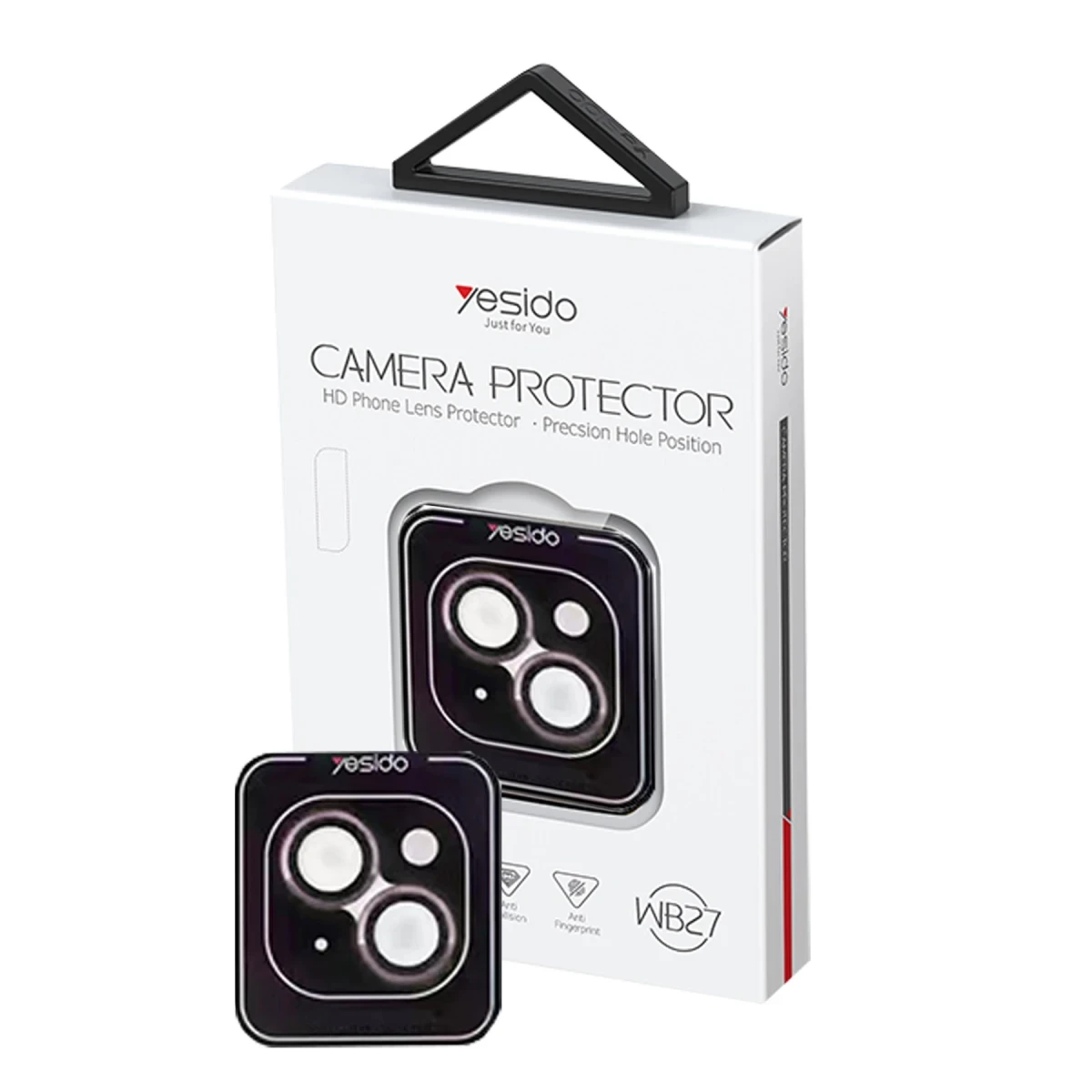 Yesido Apple iPhone 15 WB27 Metal Kamera Lens - Pembe