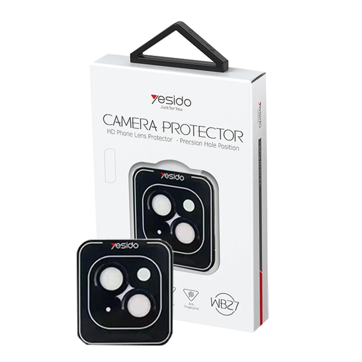 Yesido Apple iPhone 15 WB27 Metal Kamera Lens - Siyah