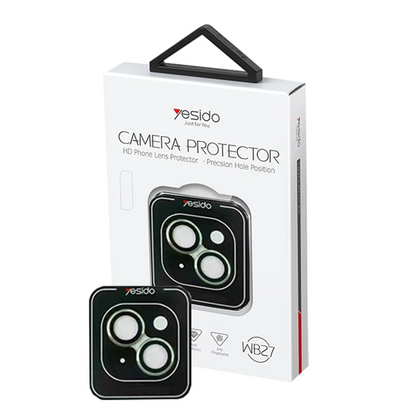 Yesido Apple iPhone 15 WB27 Metal Kamera Lens - Yeşil