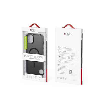 Yesido Apple iPhone 16 Kılıf PC06 Tower Magsafe Kapak  - Titan Gri