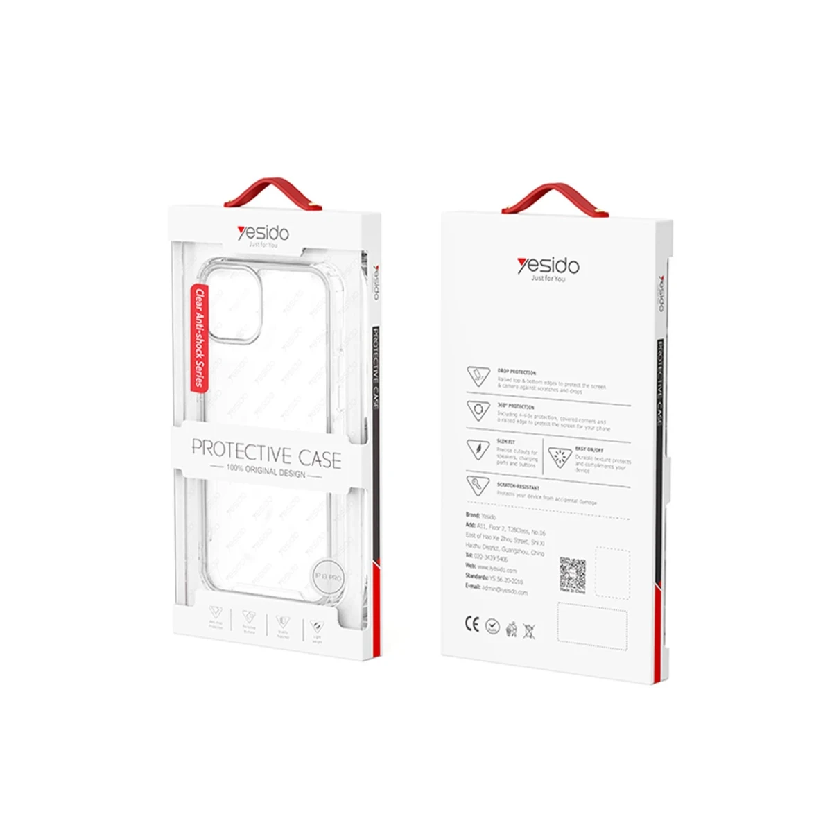 Yesido Apple iPhone 16 Plus PC01 Clear Anti-Shock Kapak - Şeffaf