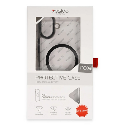 Yesido Apple iPhone 16 Plus PC08 Izzy Magsafe Kapak - Siyah